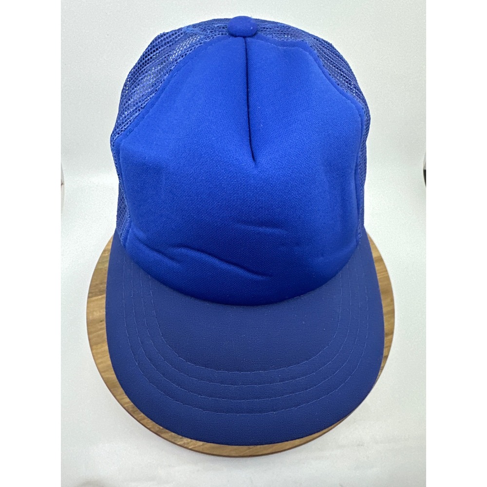 Royal Blue Mesh Trucker Hat Twin City Knitting Adjustable One Size Fits Most All